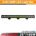 28" 160W off road single row LED work light bar