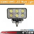 4" 18W Off Road LED Work Light
