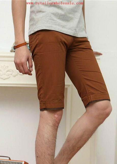 Wholesale Fashion Essential Knee Length Brown Shorts for Man