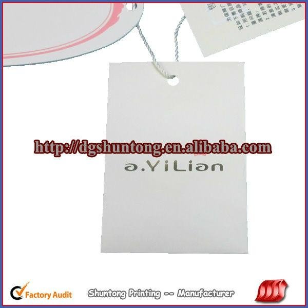 China top quality custome garment tags,hang tags for clothes  4