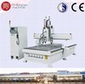 simple ATC furniture making cnc machine router with three heads 1