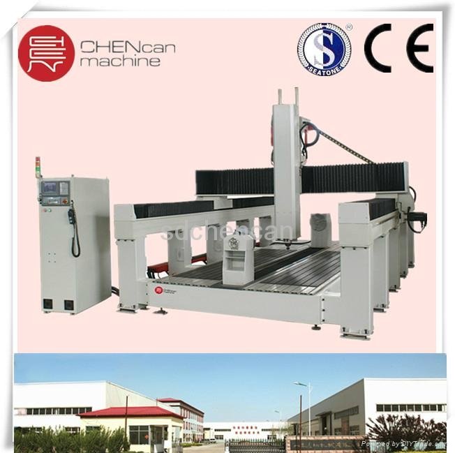 foam/wood molding CNC Router with rotary axis can do 3d dimension