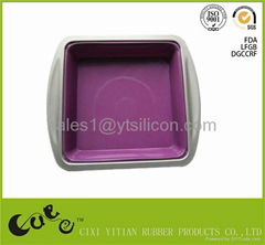 Carbon Steel Framed Silicone Cake Pan