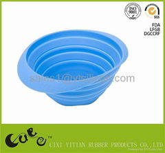 smart collapsible silicone colander