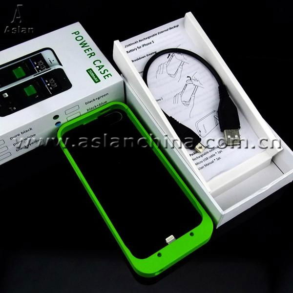 Portable for iPhone 5 2500mAh Battery Case Manufacturer 3