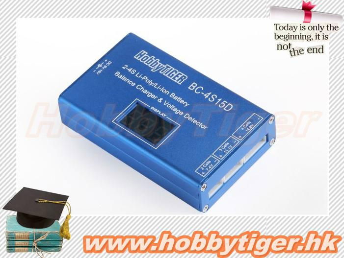 HobbyTiger BC-4S15D RC Lipo Balance Charger Walkera & FMS Airpalne