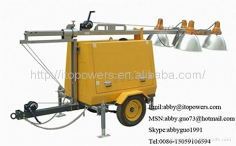 construction light tower generator diesel with CE and ISO Ceritifactes