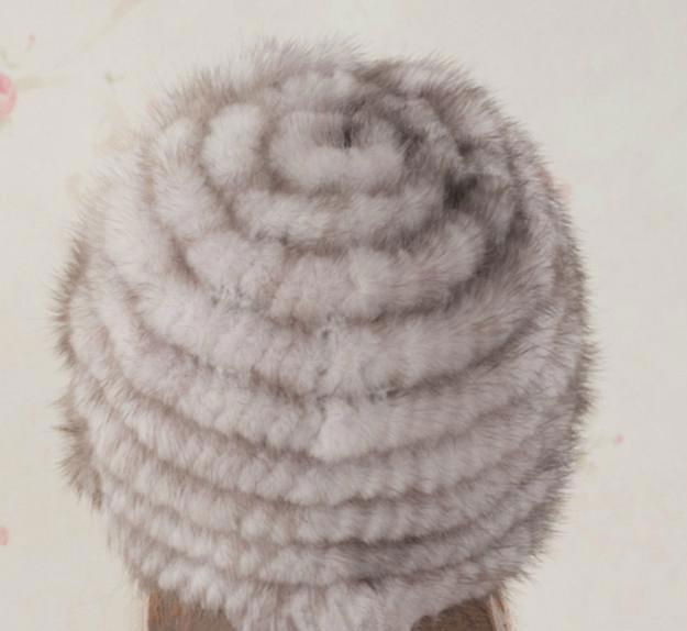 Fashion natural mink fur hat  4