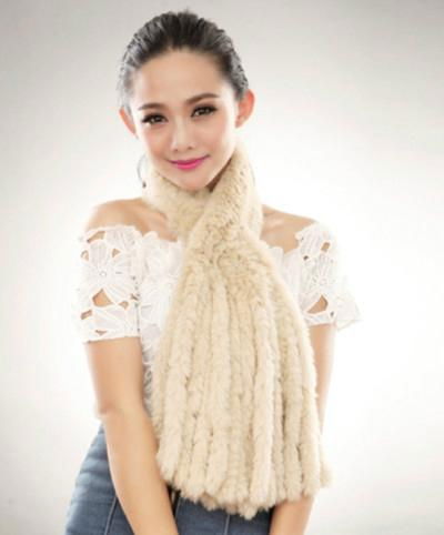 Rex Rabbit Fur Scarf