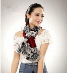 2013 Fashion  rex rabbit fur scarf