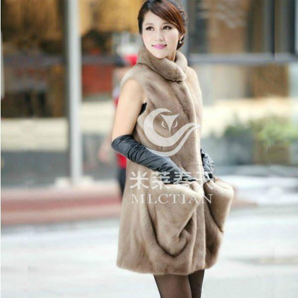 fashion mink fur vest 3