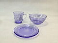 3PCS Dinner Set with spray color and decal