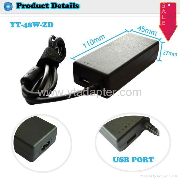 48W automatic universal laptop ac power adapter  2