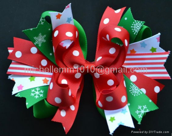 Xmas Childern Hair Bow