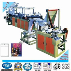 Ribbon-through garbage bag making machine