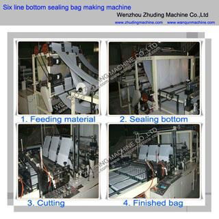 Computer heat sealing heat cutting bag making machine 4