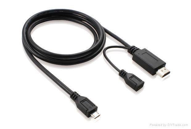 MHL Micro USB TO HDMI Adapter Cable 3