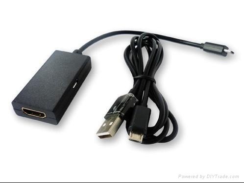 MHL Micro USB TO HDMI Adapter Cable 5