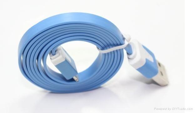 flat usb cable for iphone5 5s 5c 2