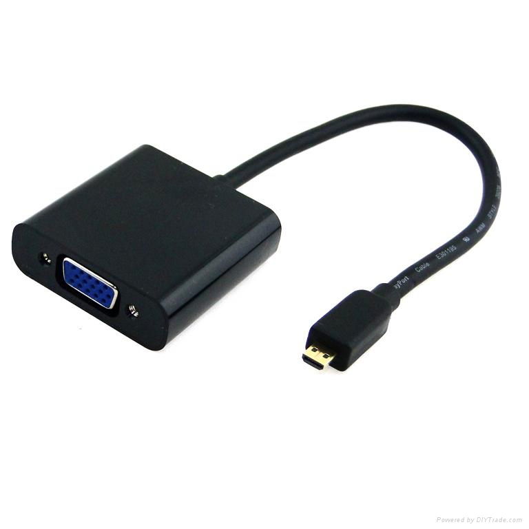 micro hdmi to vga converter cable