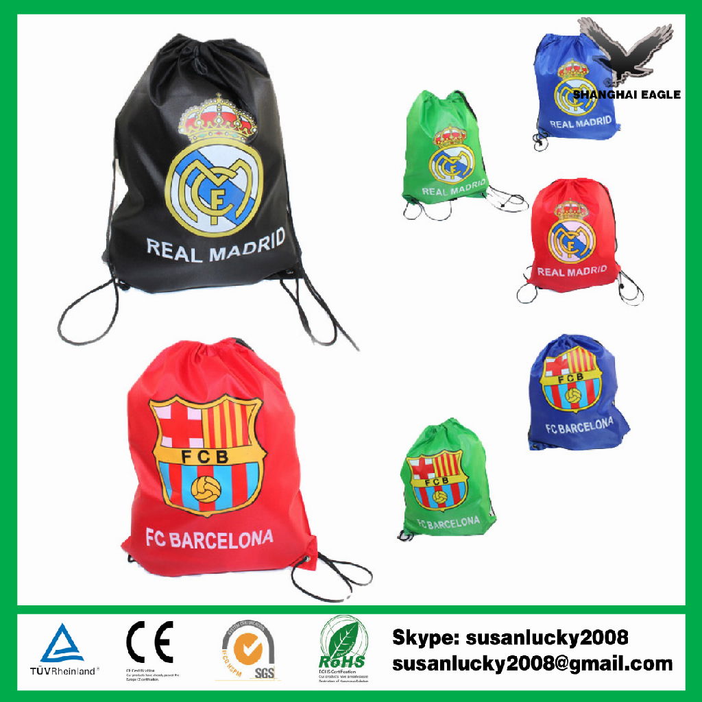 Nylon foldable drawstring bag