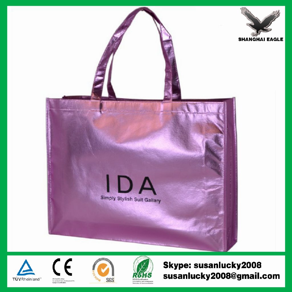 Non woven Metallic lamination shopping bag 