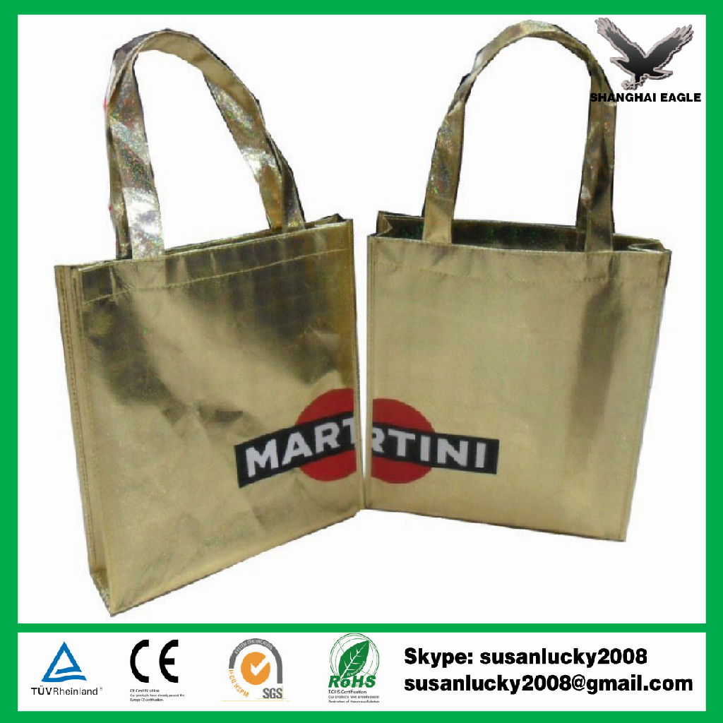 Non woven Metallic lamination shopping bag  3