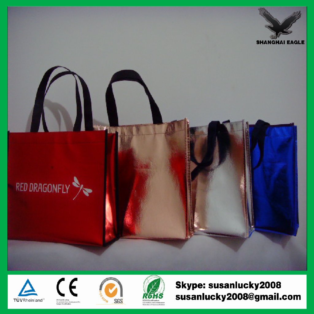 Non woven Metallic lamination shopping bag  4
