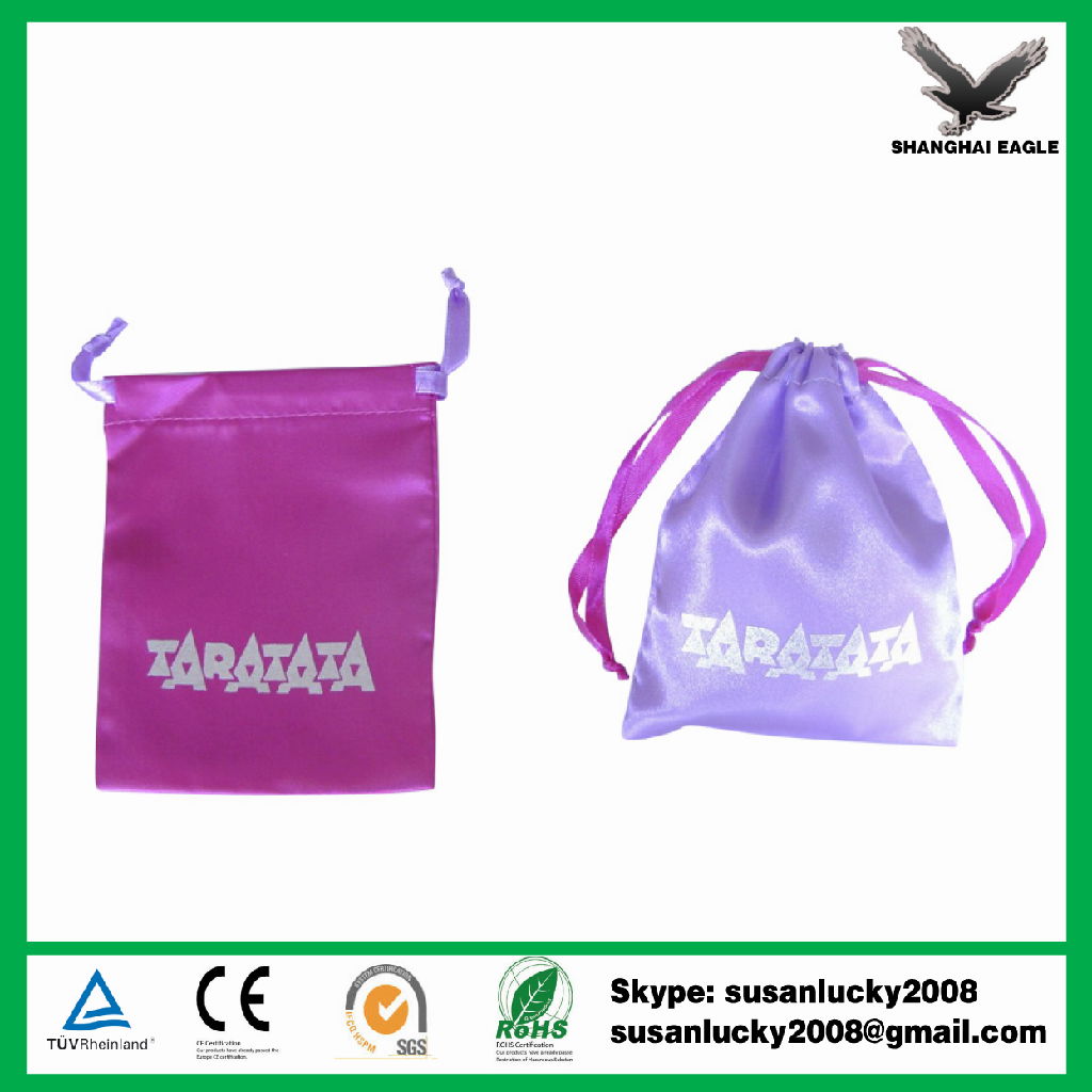 Satin Bag With Logo Printing  2