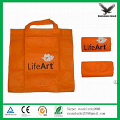 Folding Tote Bag (non woven material or polyester material optional)