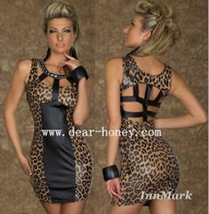 Leopard Dress Clubwear Party Dresses 