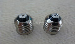 Lampholder E27 Aluminum nickel copper glass