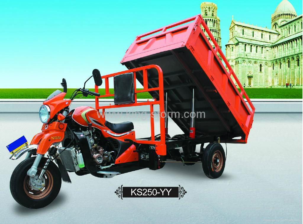 hydraulic lifter 2 ton heavy loading cargo tricycle 