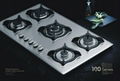5 burners stainless steel  gas stove
