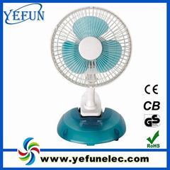 15W 6inch mini table clip fan