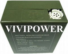 BA-5590/U military Lithium Sulfur Dioxide battery pack