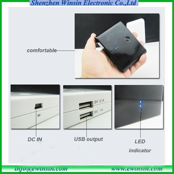 Lowest price powerbank 12000mah with dual usb output  4