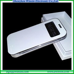 Hot sale battery case for samsung s4 i9500 with sleep function