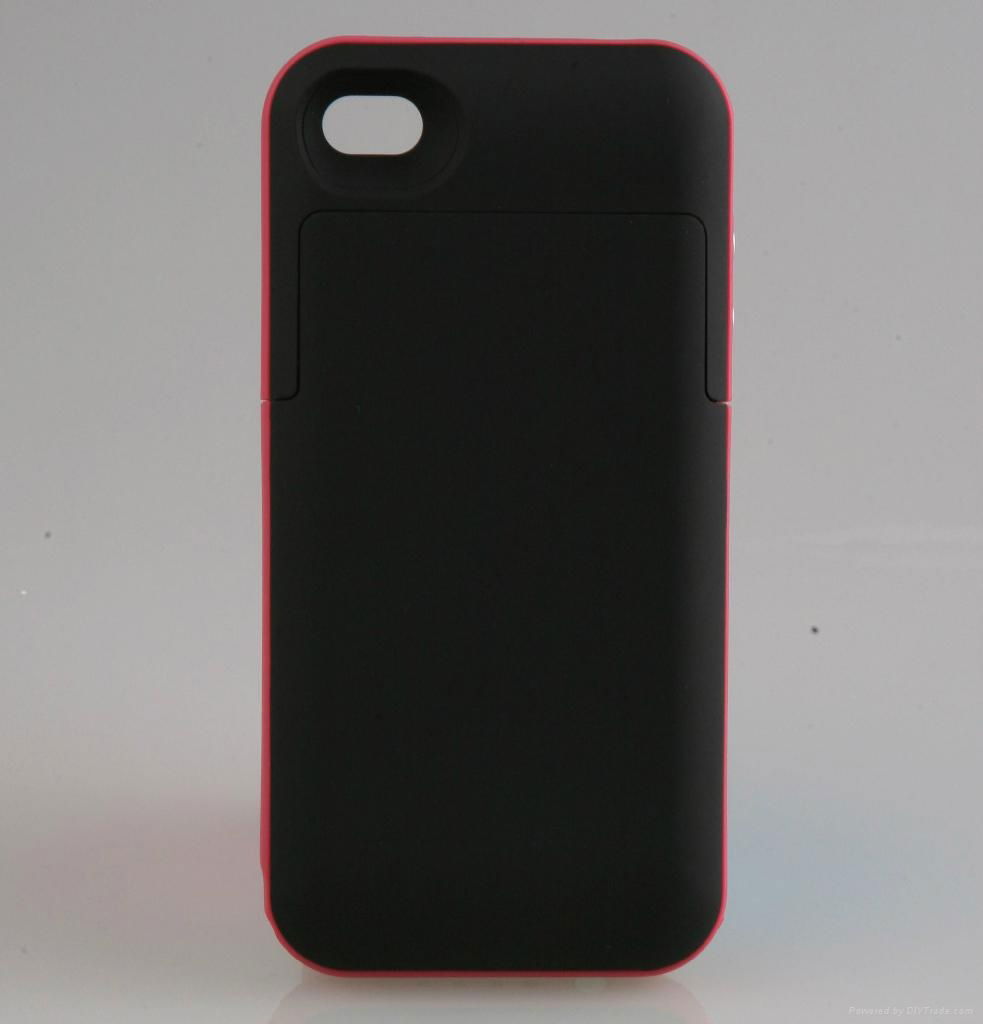 2000mah rechargeable battery case for iphone 4/4s 3