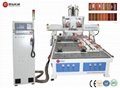 Three workstages wood  CNC Router  for door    CC-MS1325AS-3 2