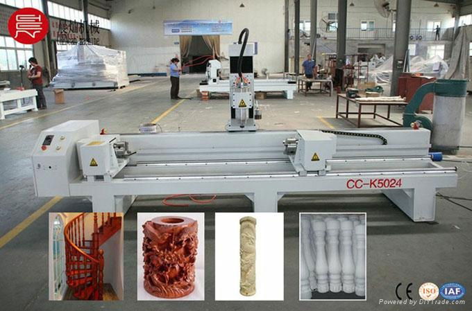 four axis rotary CNC router for engraving cylinder    CC=K5024