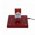 Acrylic advertising display stand for cigarette box with 8 pcs led lights 4