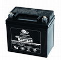 Dry-charged Motorcycle MF Battery with 12V5Ah Capacity