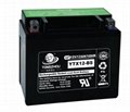 Dry-charged Motorcycle MF Battery with 12V12Ah Capacity 1