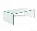 Bent tempered glass coffee table 1