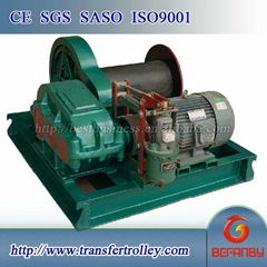 Electric crane winch for boat lifting