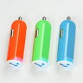 2100ma Mini usb Car  Charger with Output 5V2.1A 2