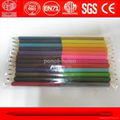 double cut color pencil in pvc bag