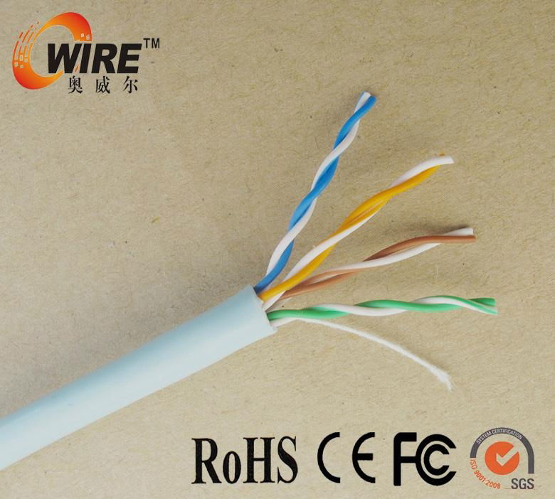 lan network cable CAT5E UTP copper four pairs fluke test passed 