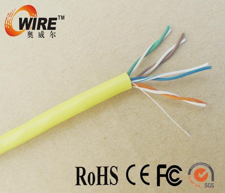 lan network cable CAT5E UTP copper four pairs fluke test passed  3